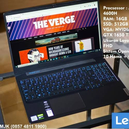 Spesifikasi Lenovo IdeaPad Gaming 3, Laptop Entry-Level
