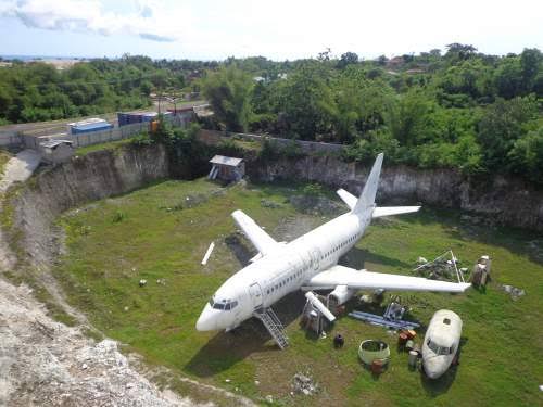 Misteri Boeing 737 di Tambang Kapur Nusa Dua Bali