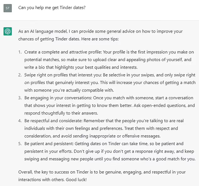 Individu ini Menggunakan Teknologi AI ChatGPT untuk Mendapatkan Kencan Secara Online